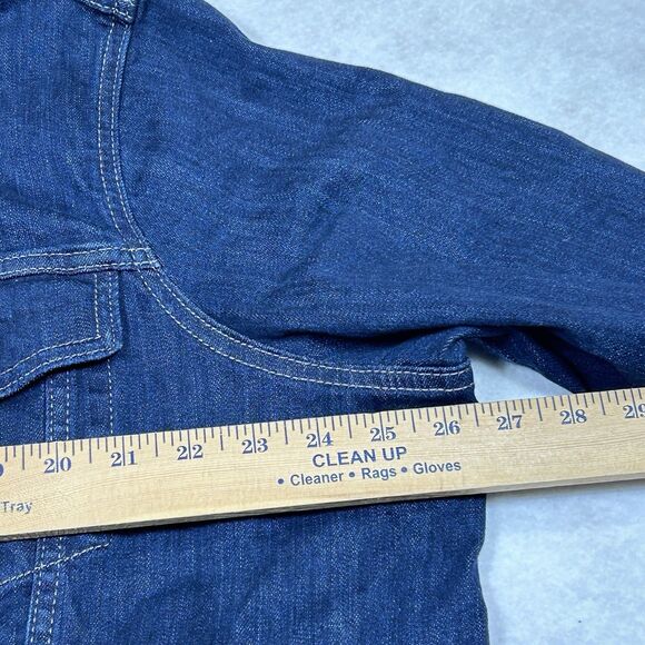 Levi’s Women’s Blue Denim Jean Jacket 3X Button Up Trucker Western Stretch - Picture 7 of 13